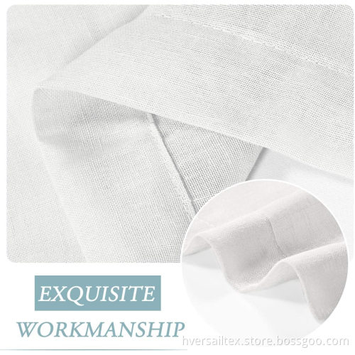 Outdoor Waterproof Sheer Curtain Linen for Cabana